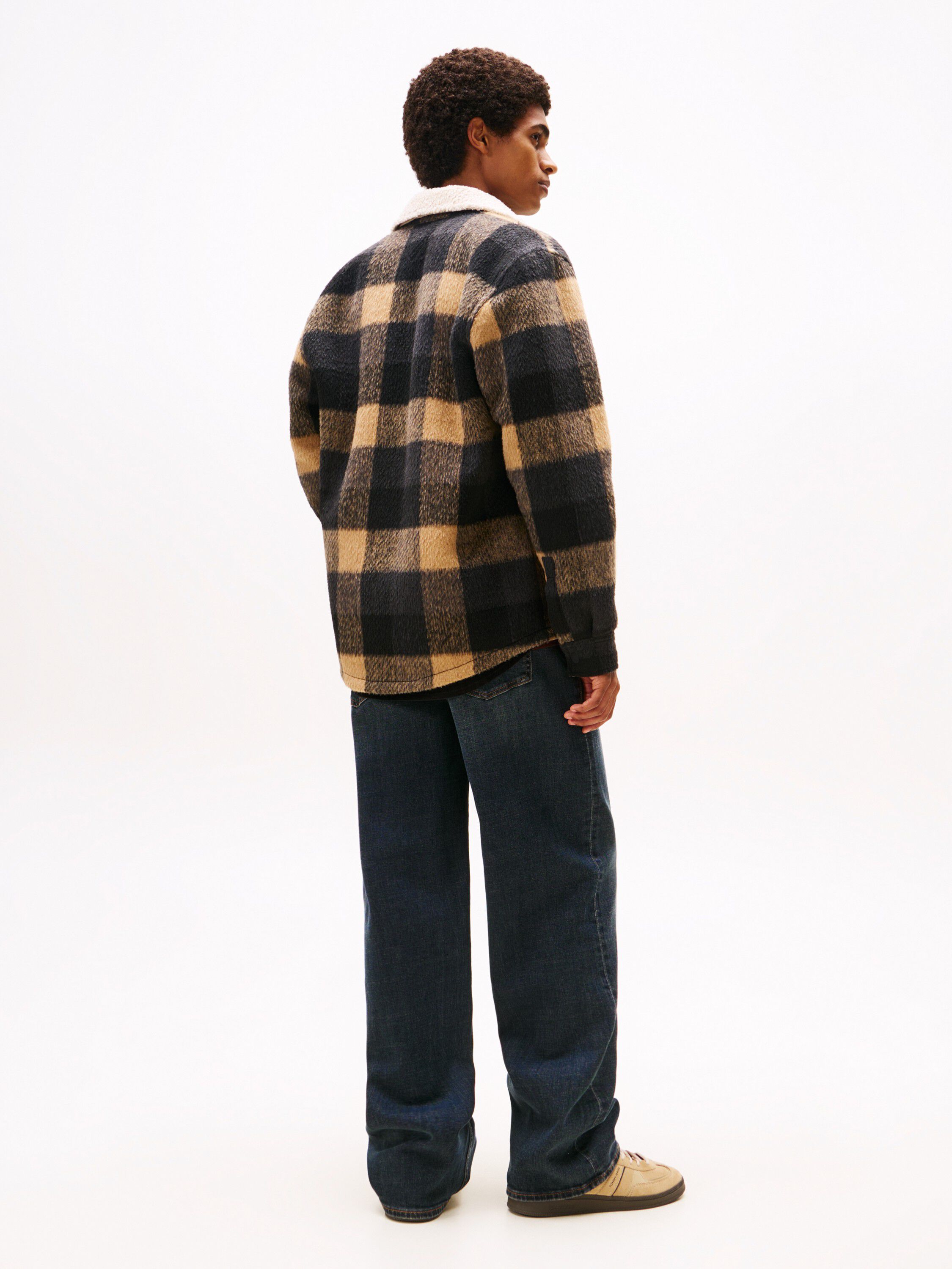 TJM CHECK TEDDY OVERSHIRT EXT