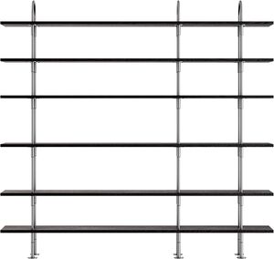Keen Shelving System, 3 Arches, 208, 6 shelves (Frame: Black Brass, Sh
