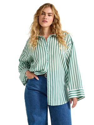 V&aelig;vet skjorte i viskoseblanding med