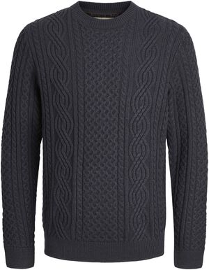 JPRBLUSEAN KNIT CABLE CREW NECK JNR