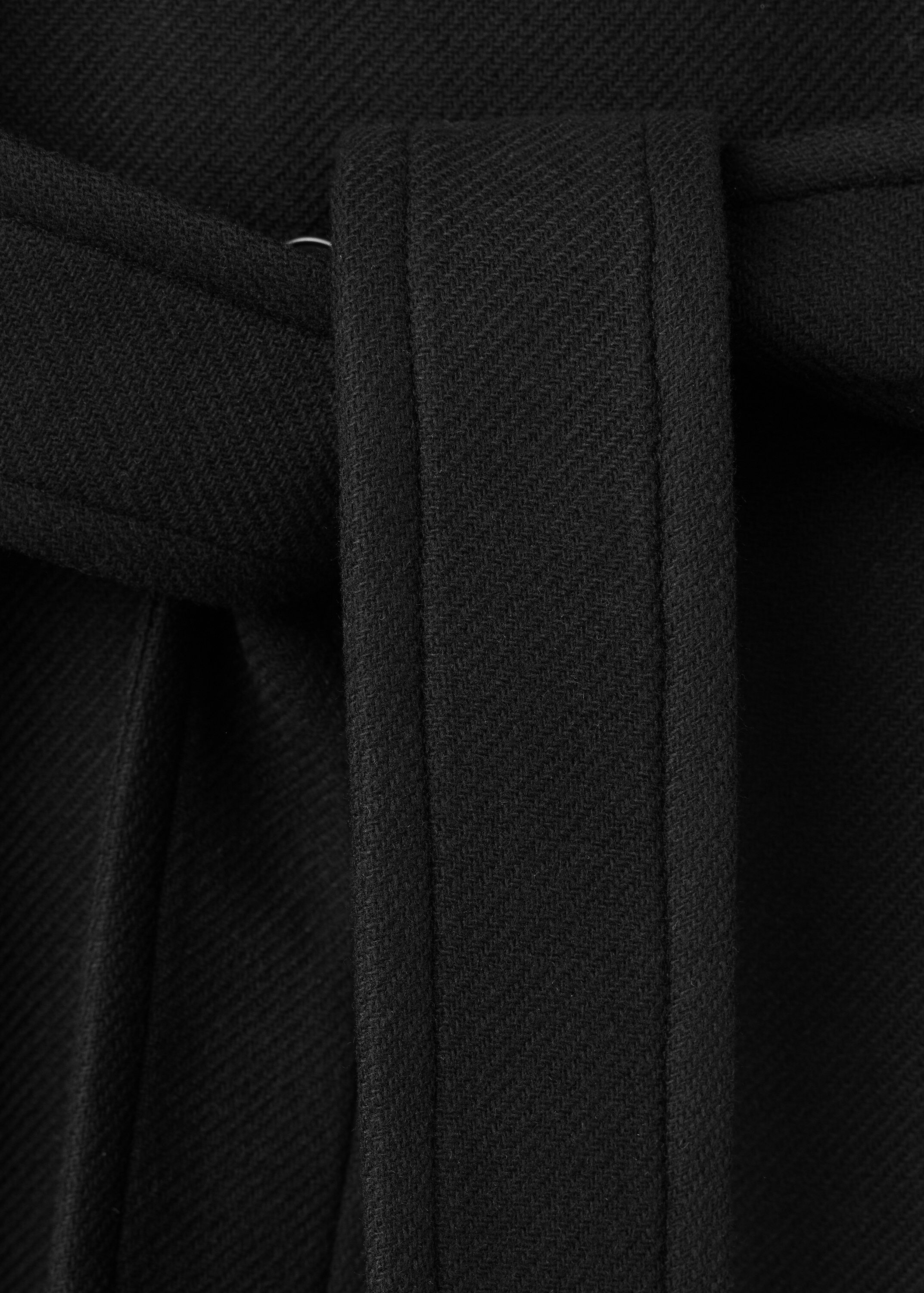 Manteco wool coat with funnel neck