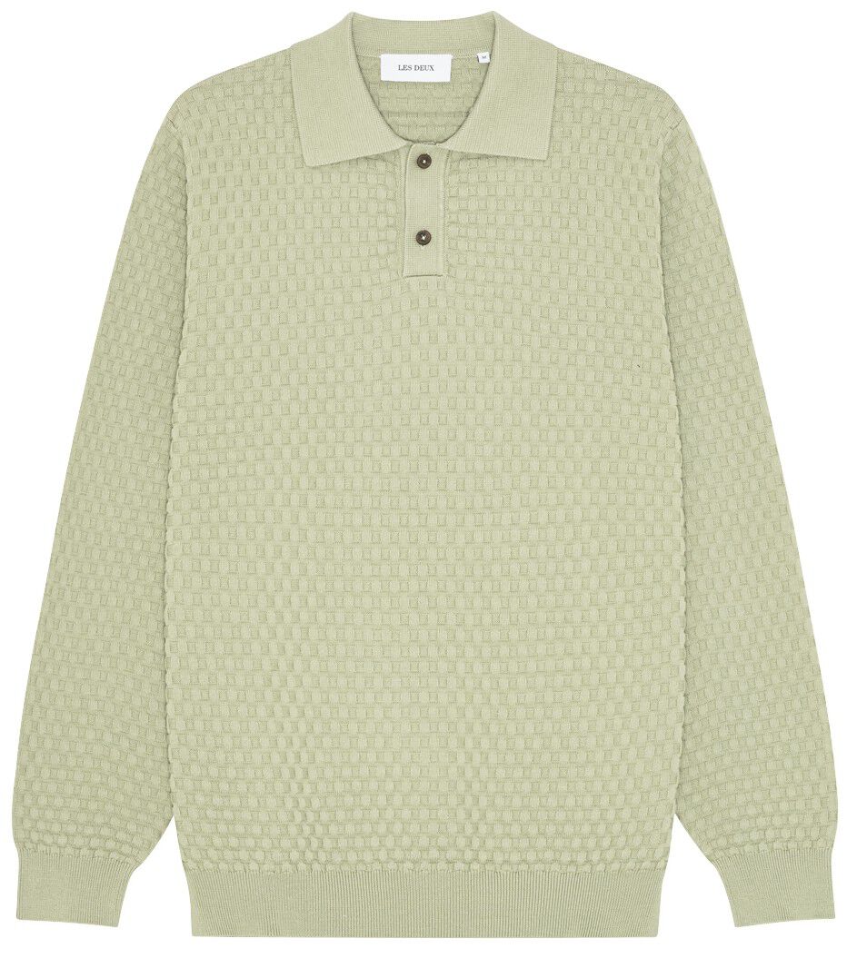 Billy Weave Knitted LS Polo