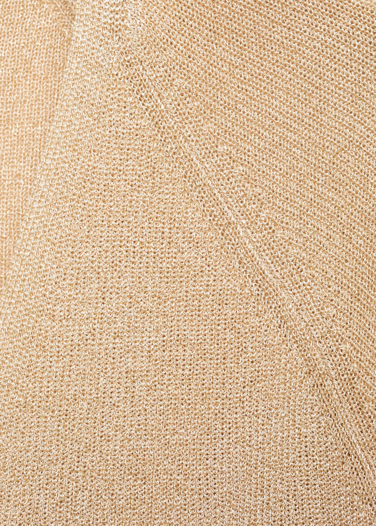 V-neck lurex sweater