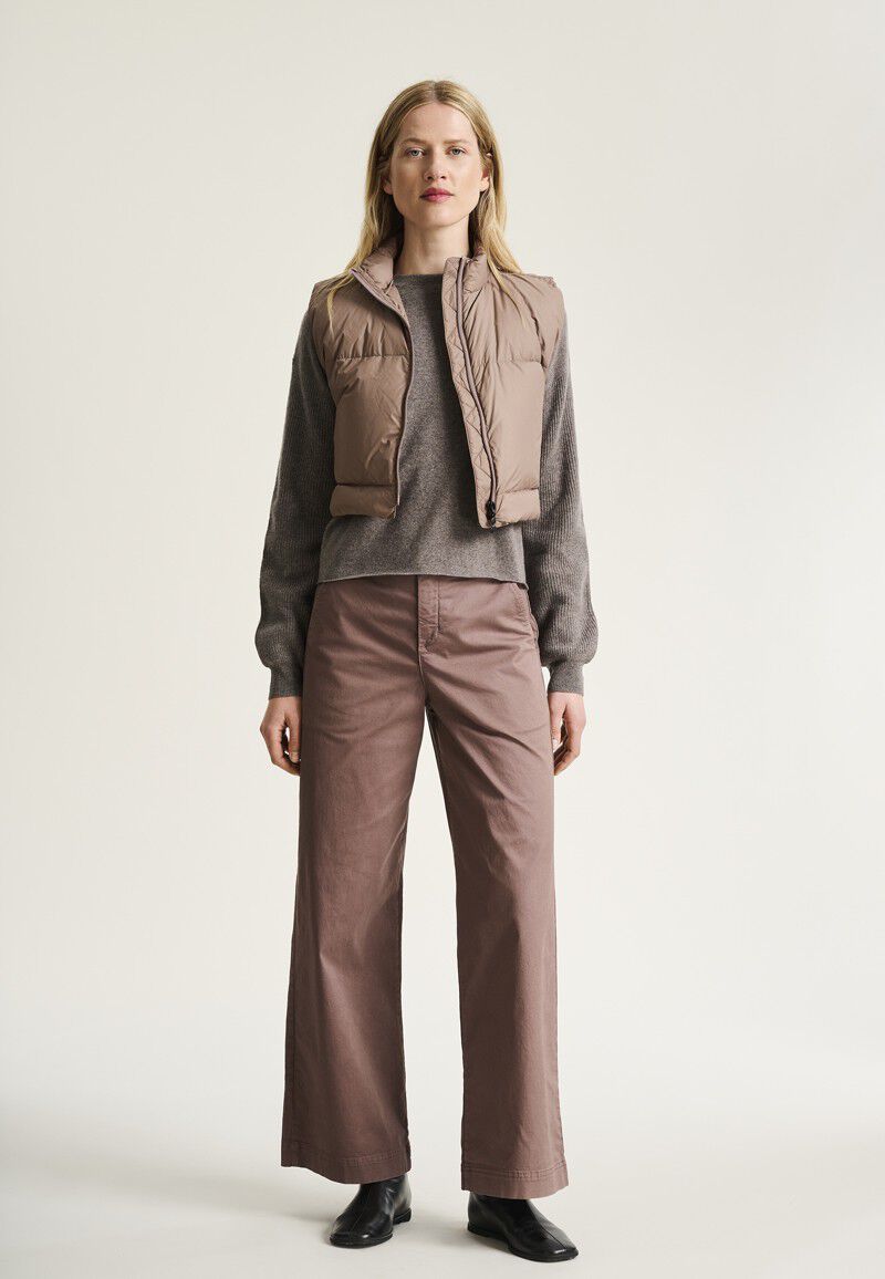 Feather down kort vest