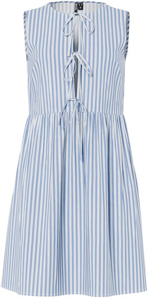 PCJOLLY SL TIE SHORT DRESS WVN NOOS