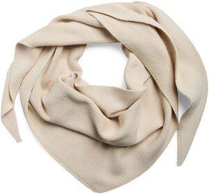 PCKOMMA RIB BIG TRIANGLE SCARF NOOS