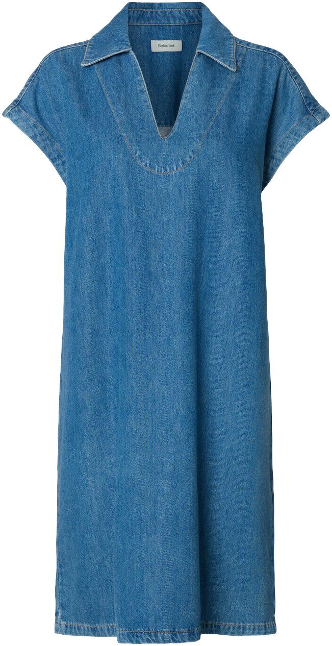 Slfrelaxed Tenna Midi Denim Dress