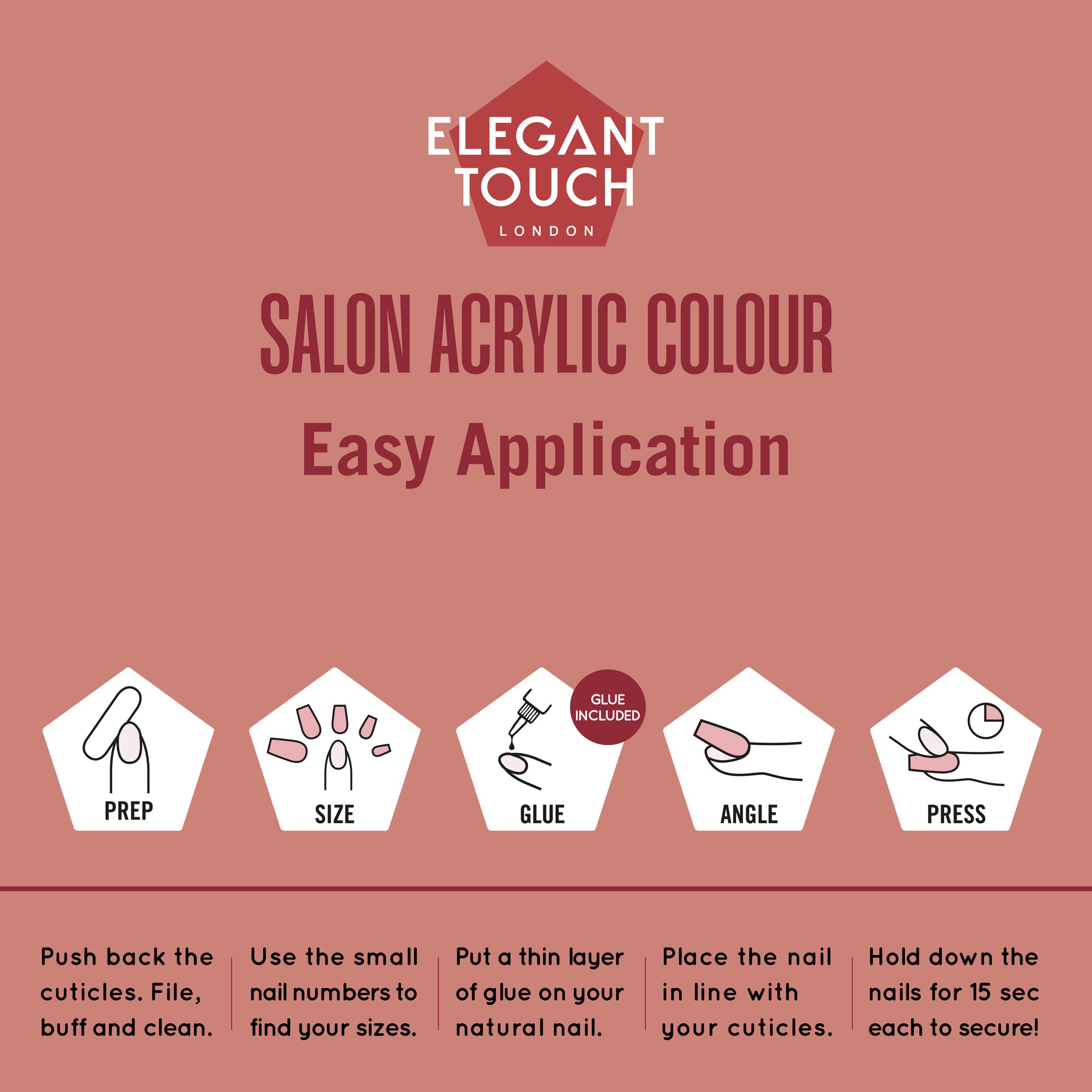 ELEGANT TOUCH COLOUR ACRYLICS POPPY