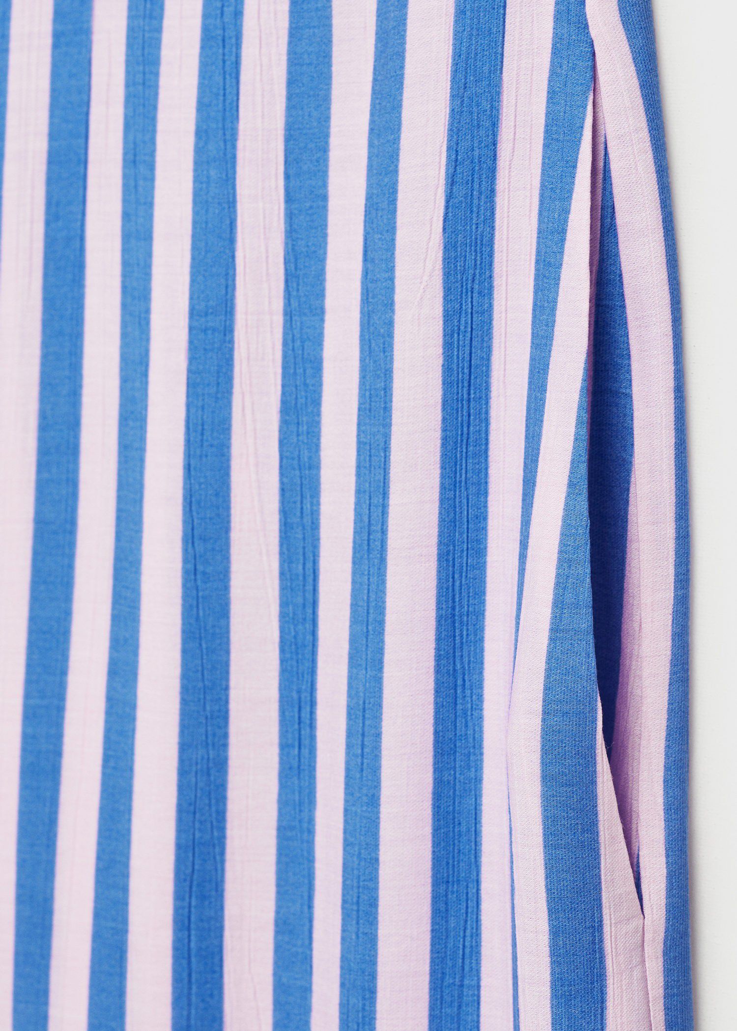 Stripe-print straight trousers