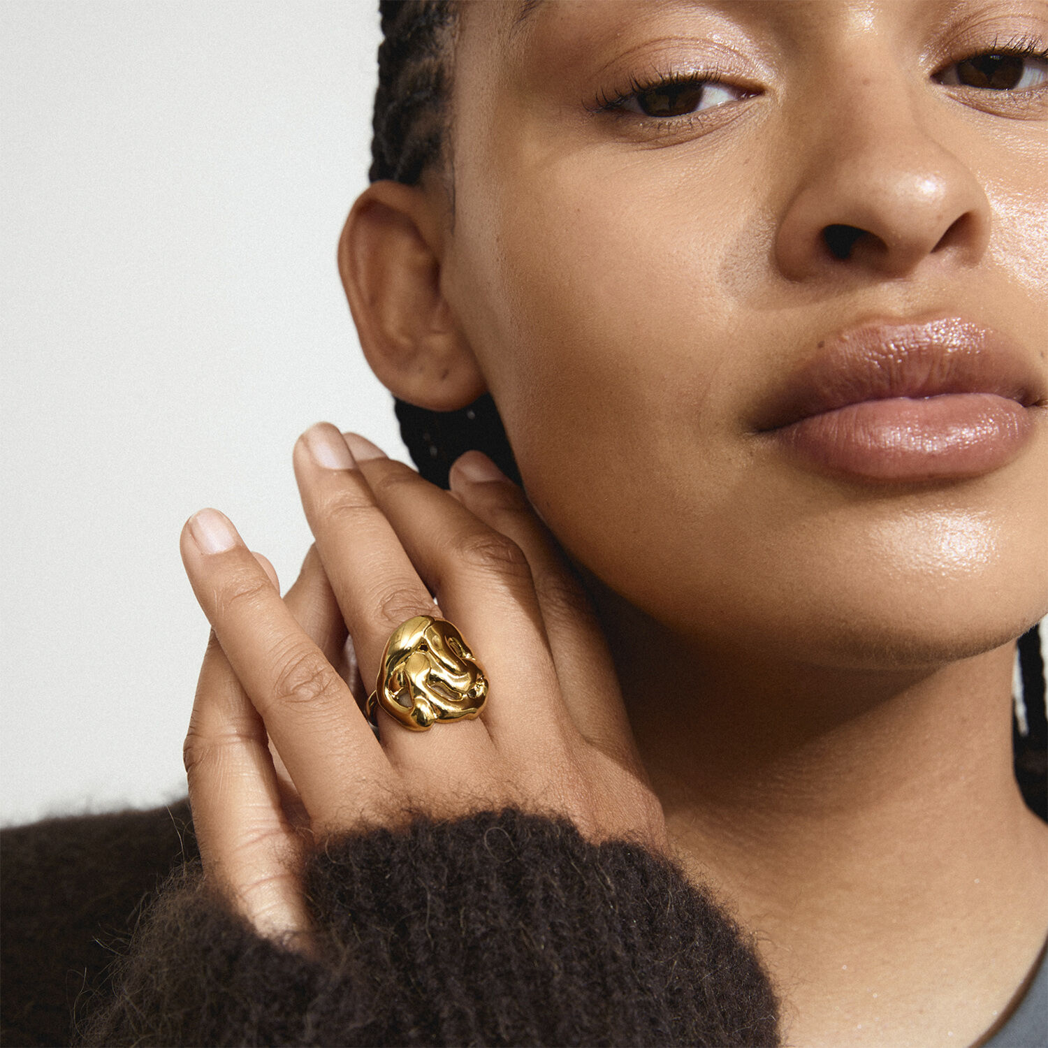 LUCA ring gold-plated