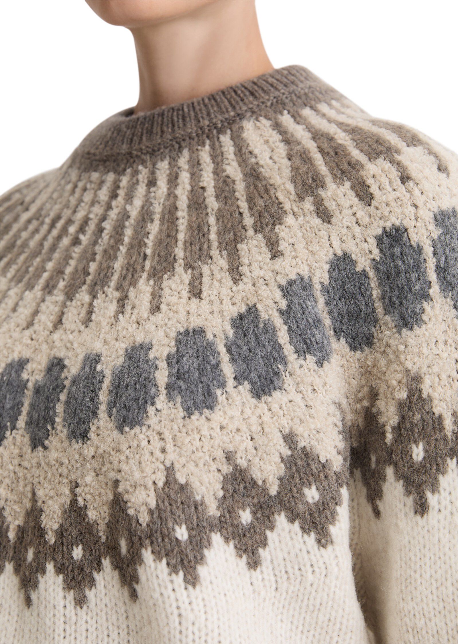 Pullover, longsleeve, round-neck, f