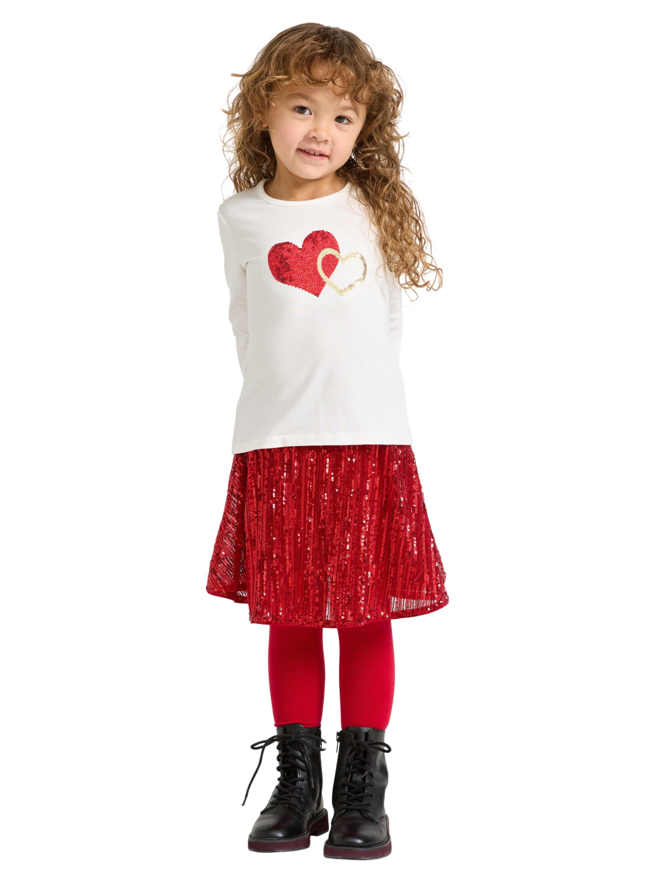 top heart sequins