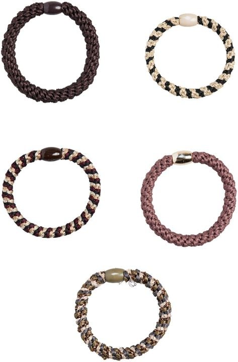 PCJASMINA HAIR ELASTIC 5-PACK D2D