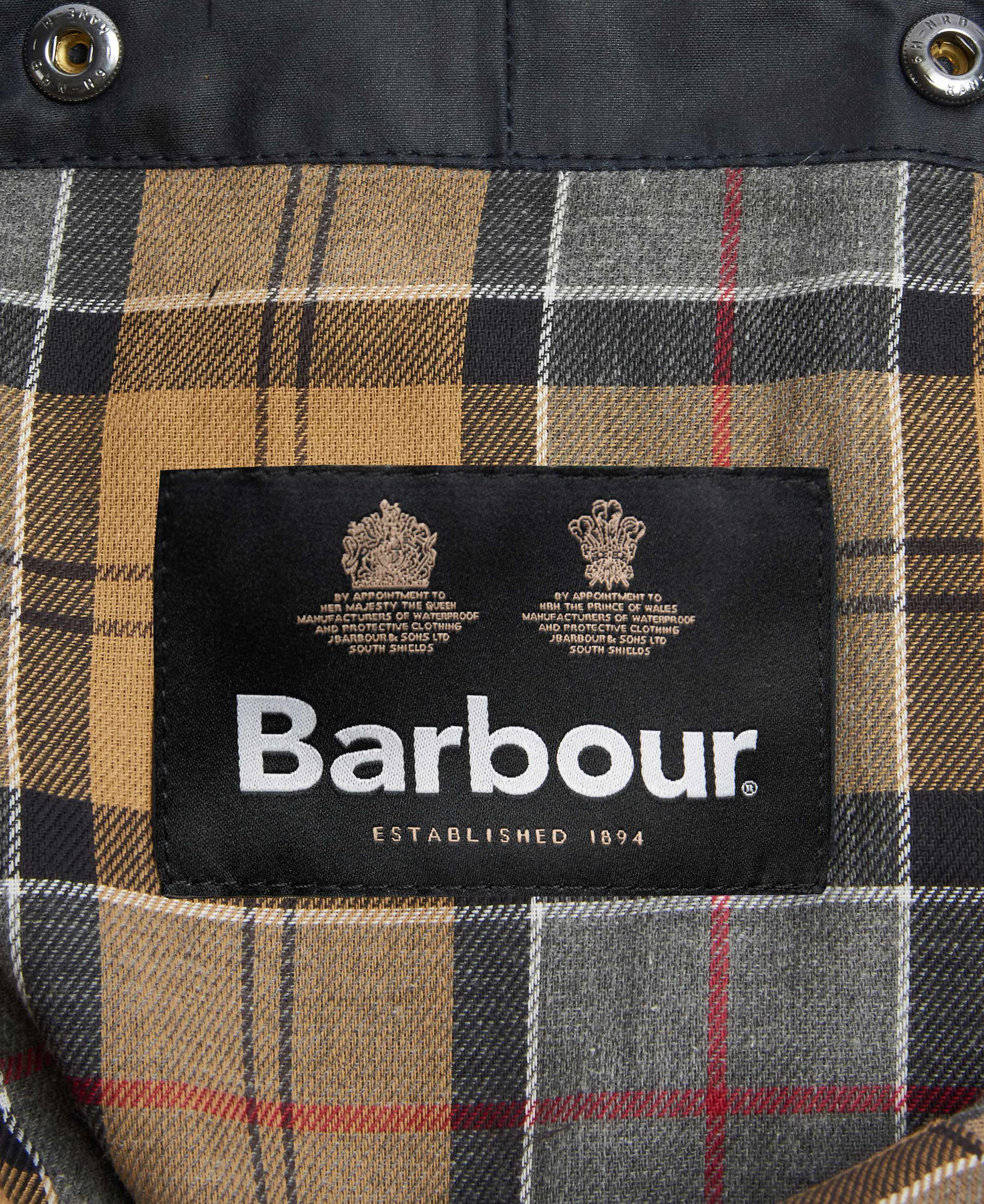 Waxed cotton hood