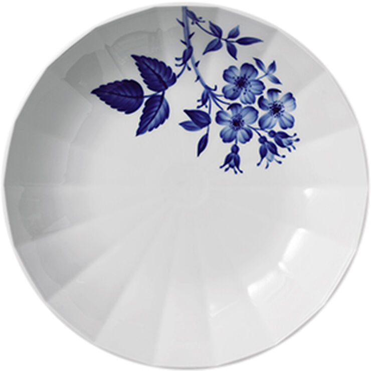 Blomst 24 cm. dyb tallerken - Rose