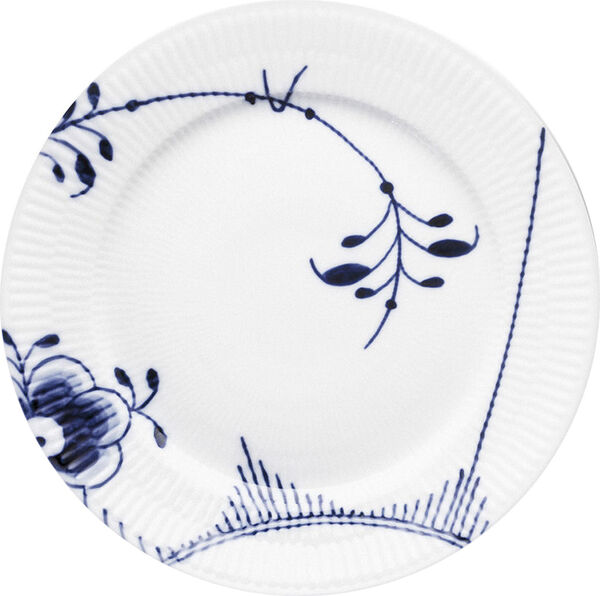 Blue Fluted Mega 22 cm tallrik dekor nr. 2