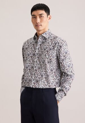Business shirt Regular 1/1 Kent-Collar Print