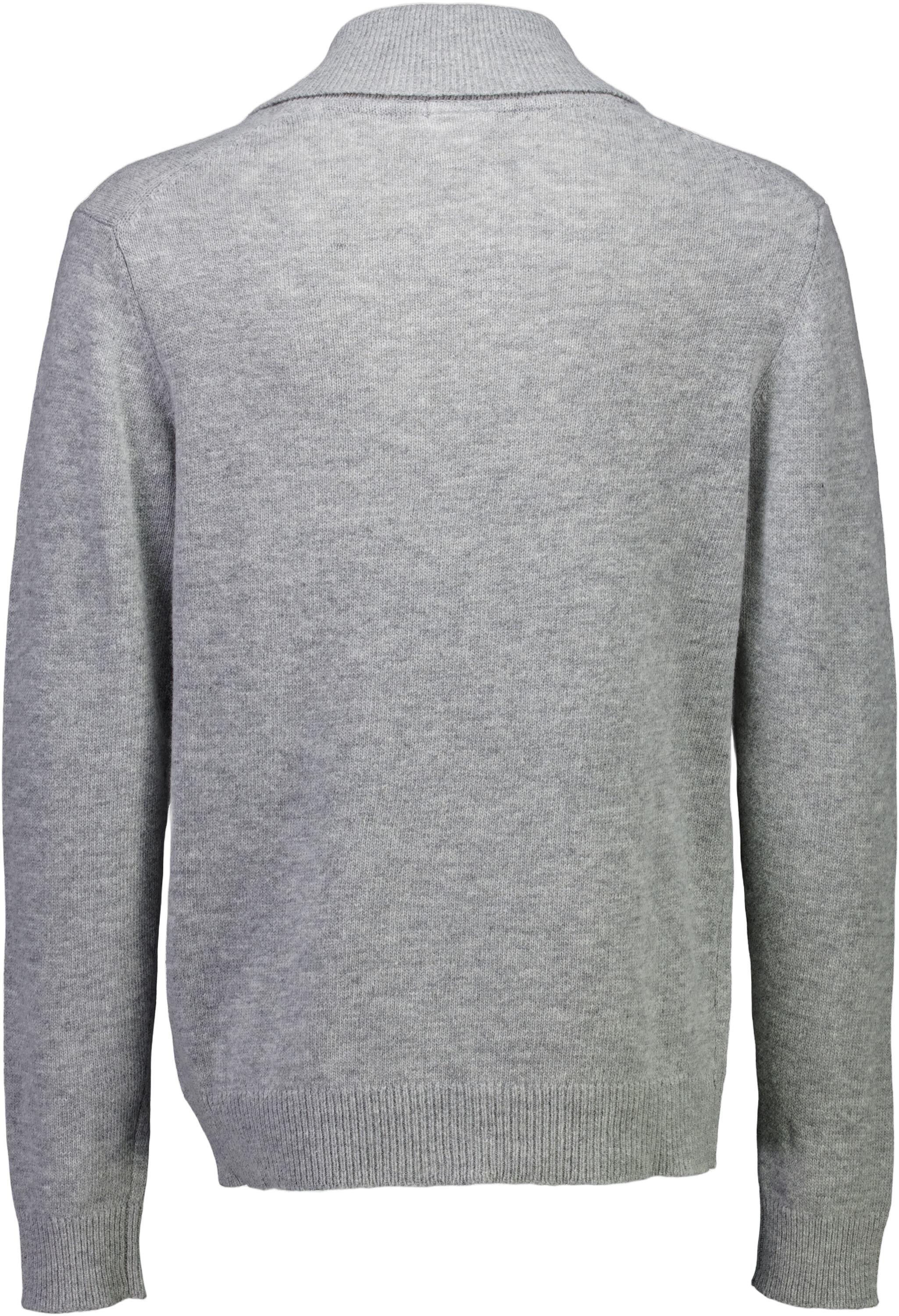 Lambswool shawl collar knit