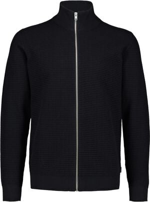 Knitted zip cardigan