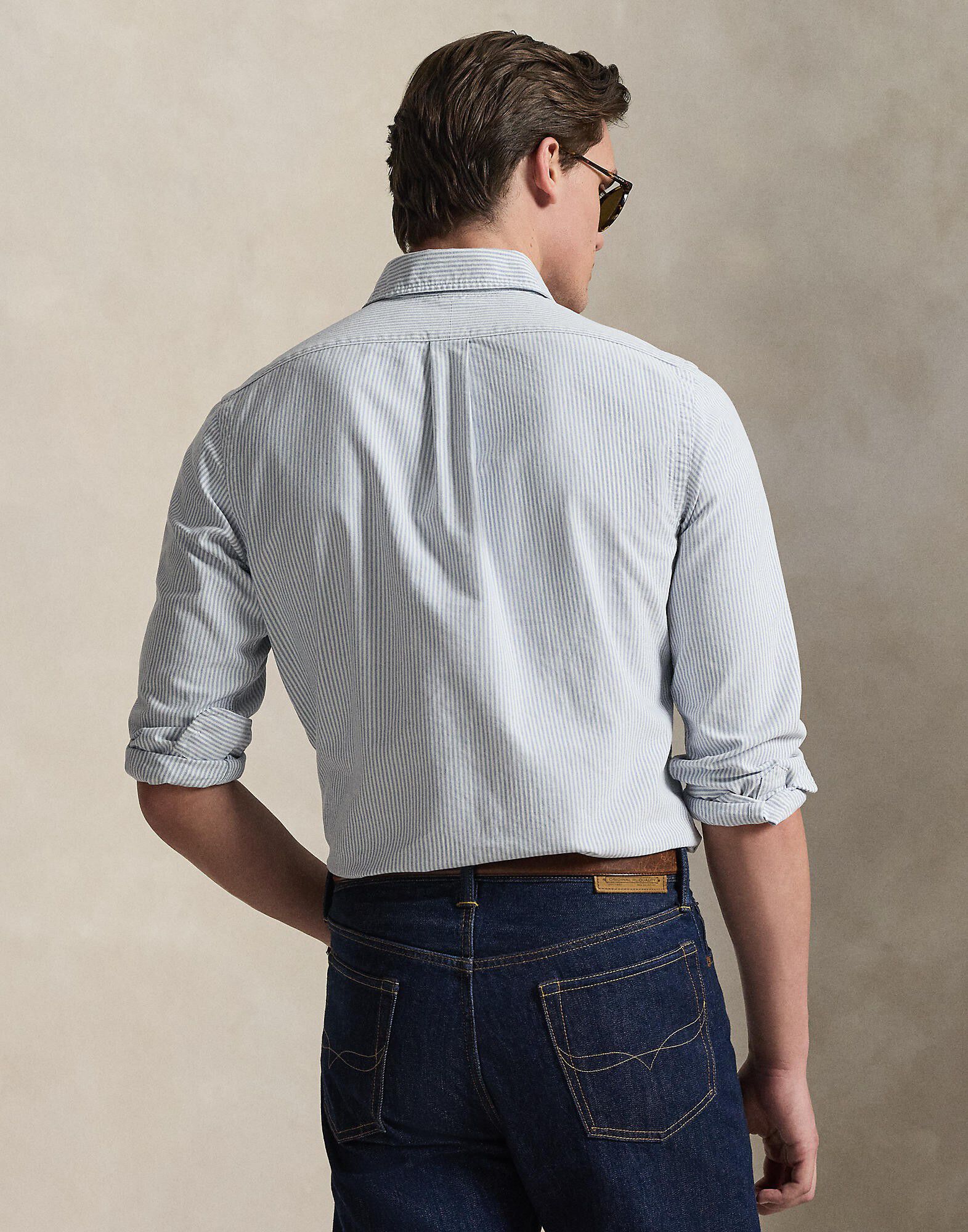 Custom Fit Striped Oxford Shirt