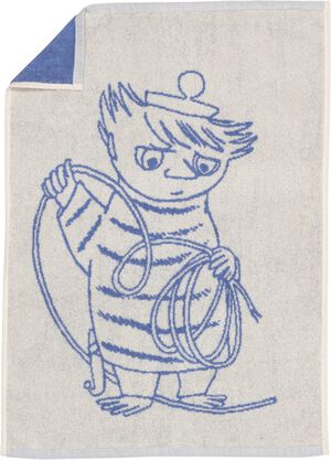 Moomin h&aring;ndkl&aelig;de 50x70 bl&aring;