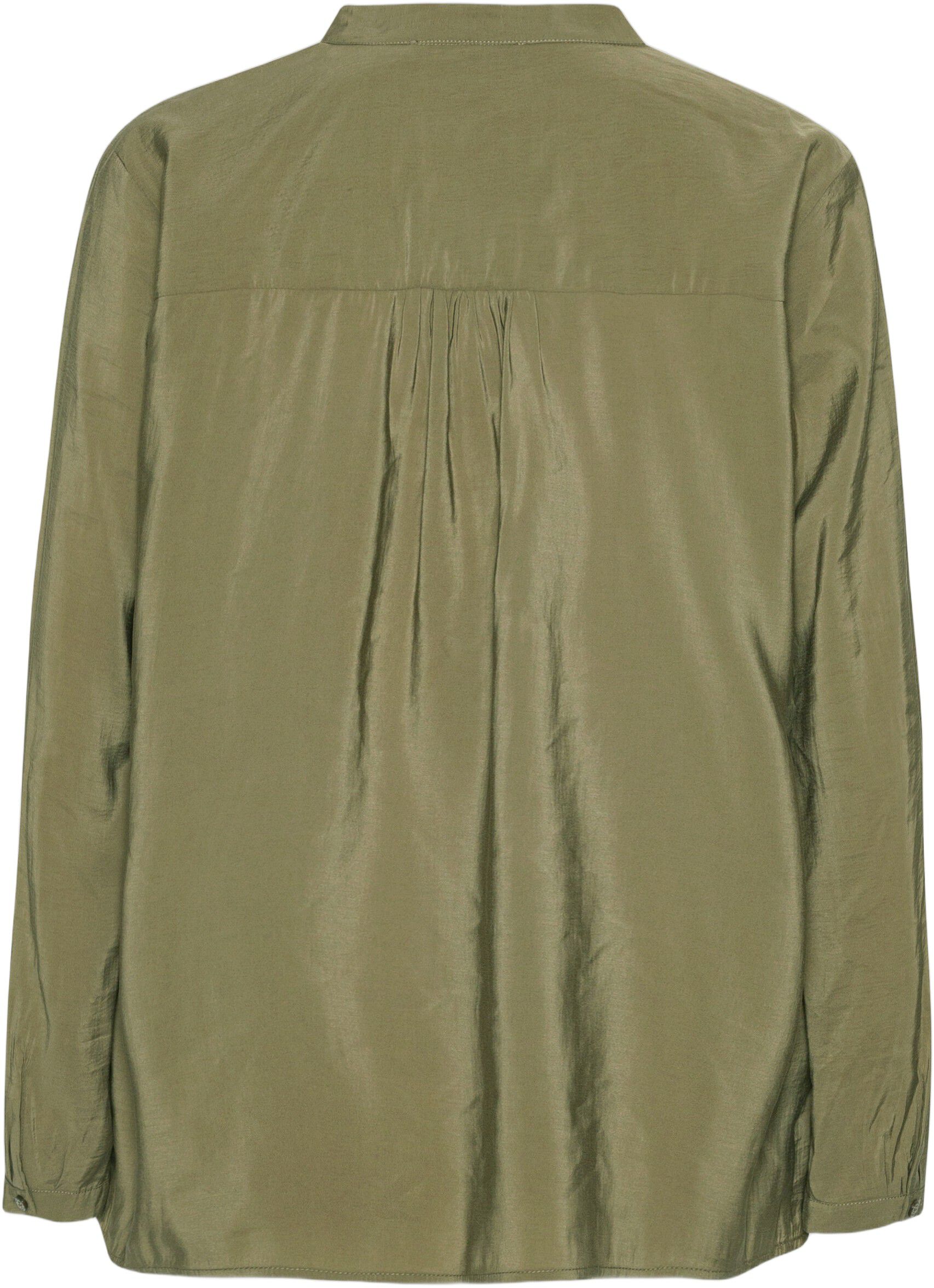 Long Sleeved Shirt With Half Placke