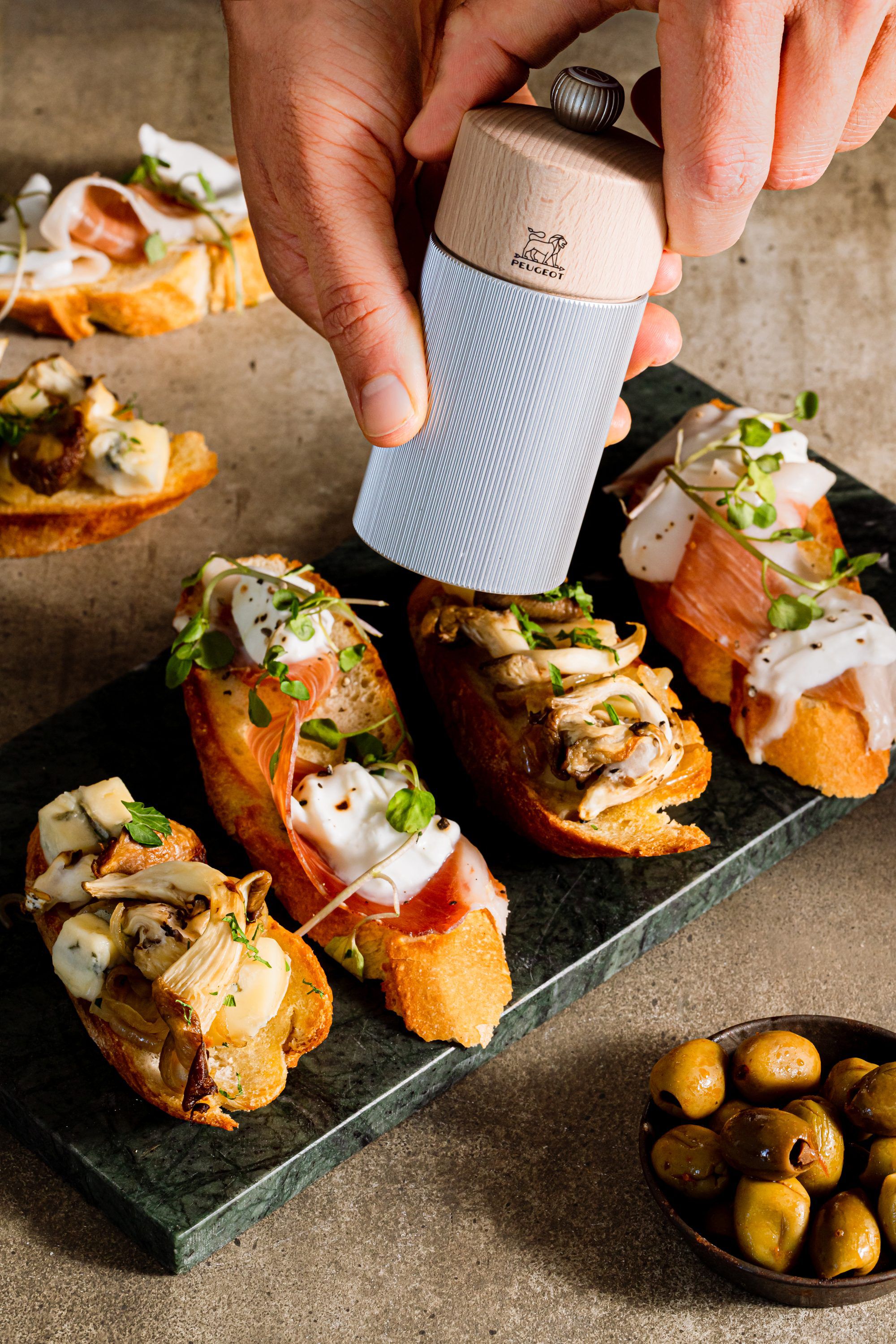 "Saltkvern Line 12 cm Natur/gr&Atilde;&yen; Aluminium/B&Atilde;&cedil;k"