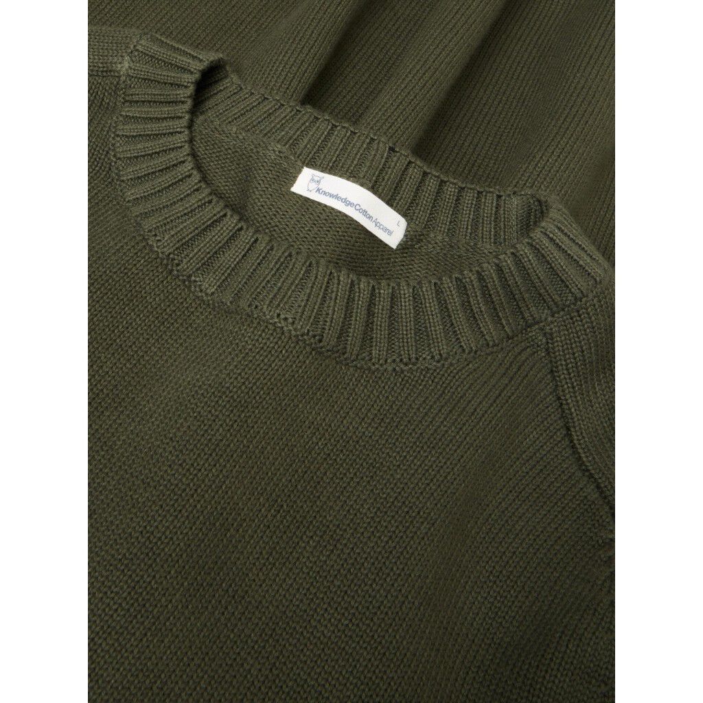 Plain knitted crew neck GOTS/Vegan