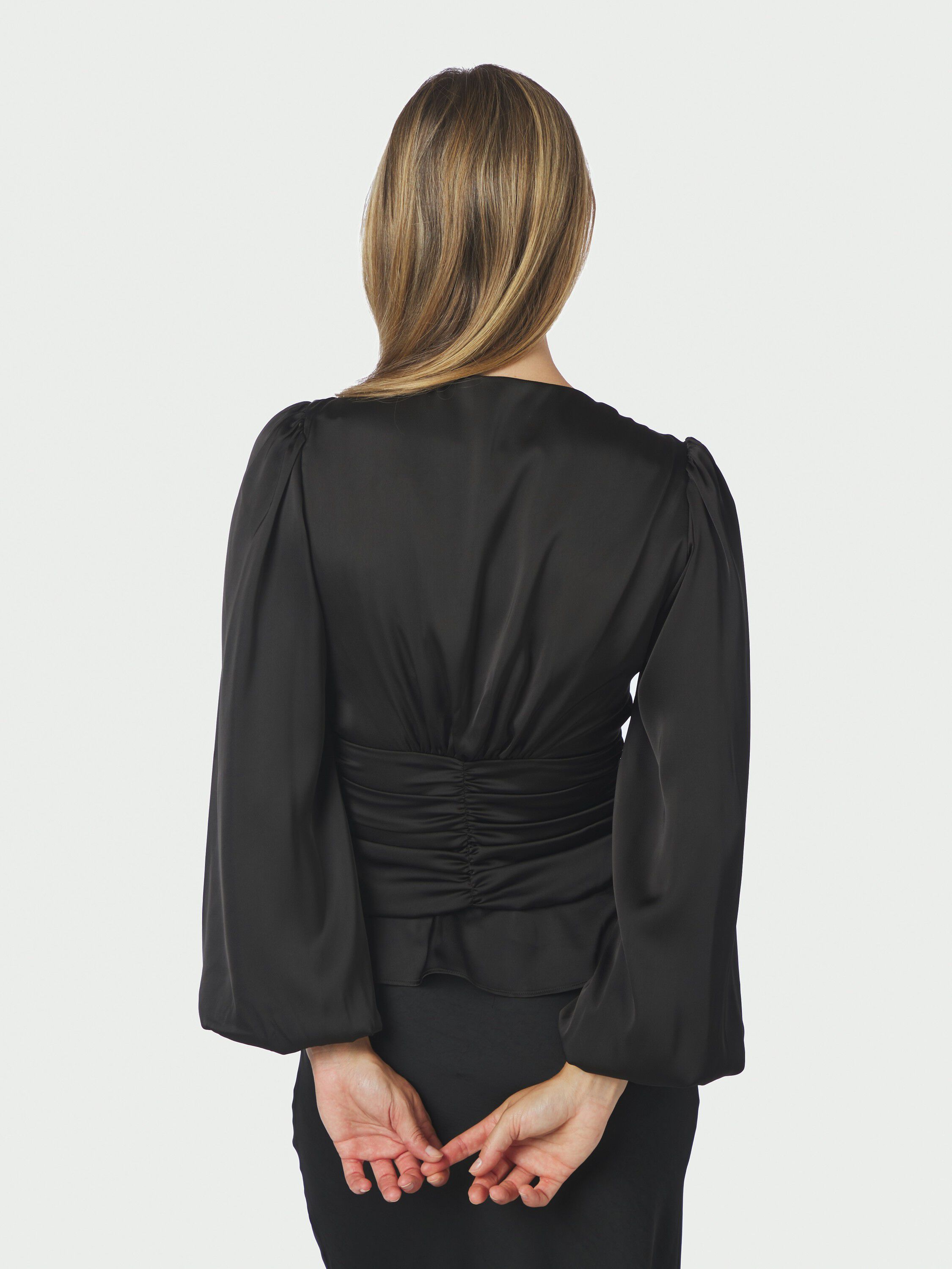 Pascal Drapy Satin Blouse