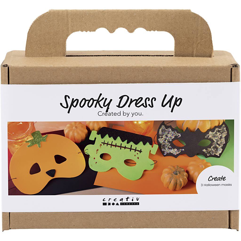 Mini DIY Kit Spooky Udkl&aelig;dning, Masker