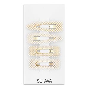 Pearly Hair Clips // 4 pcs