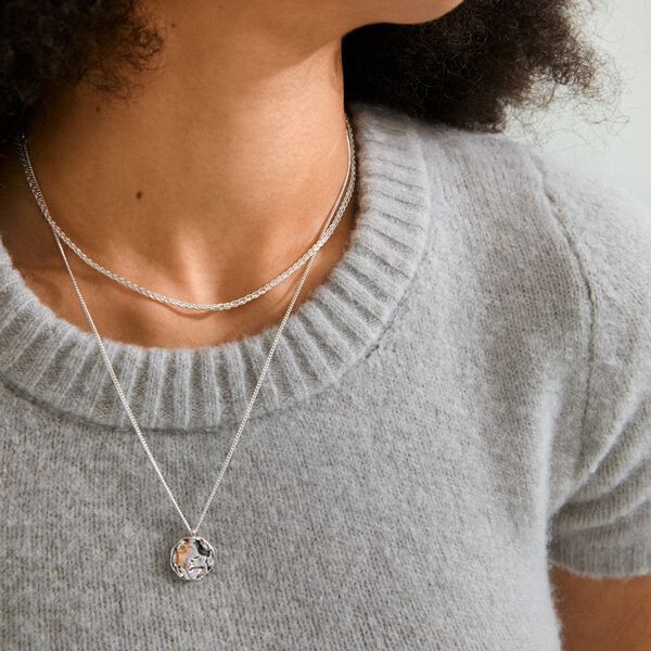 DECLAN necklace 2-in-1 set, silver-plated