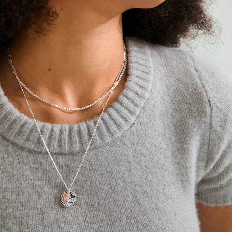 DECLAN necklace 2-in-1 set, silver-plated