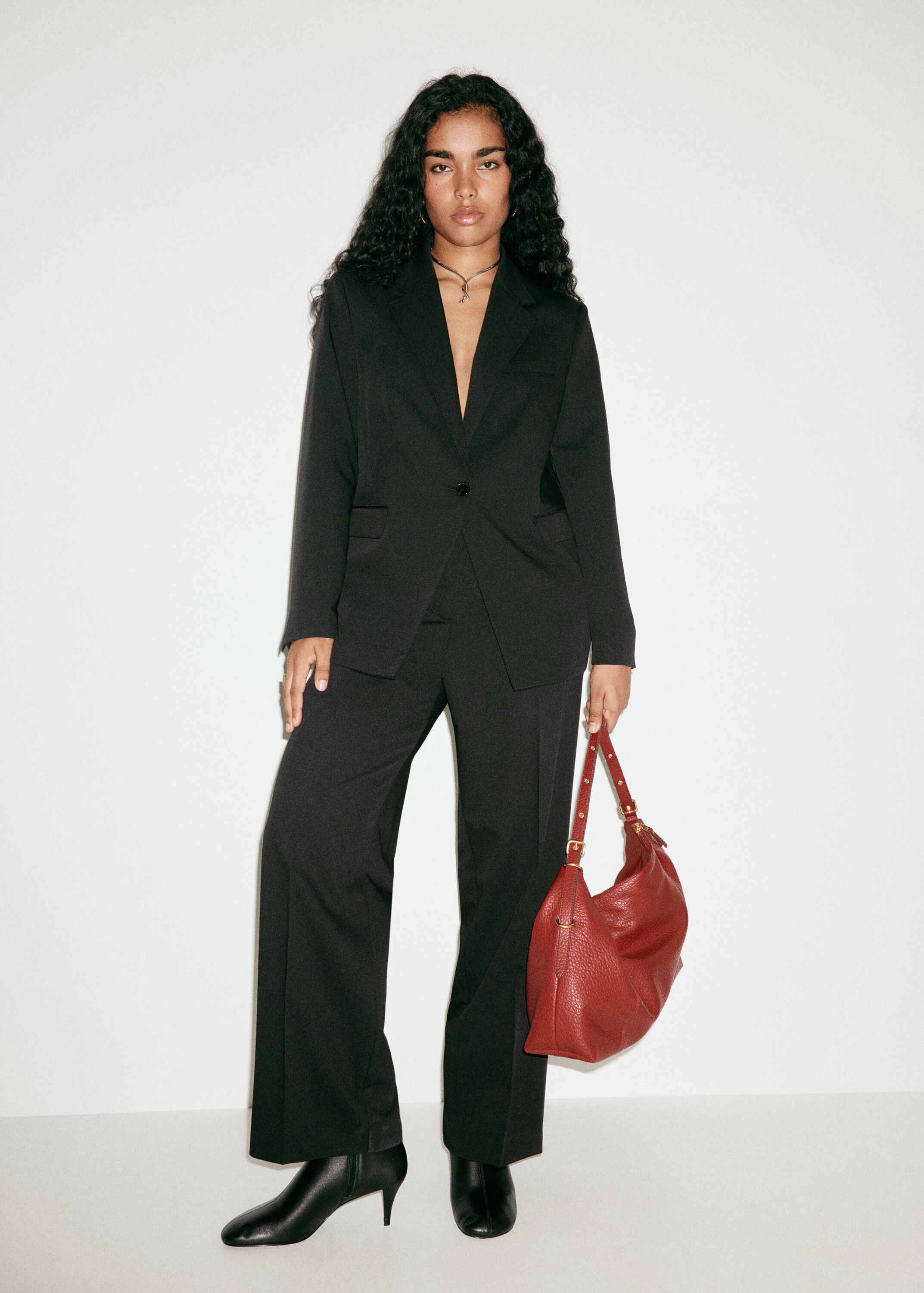 Straight suit trousers