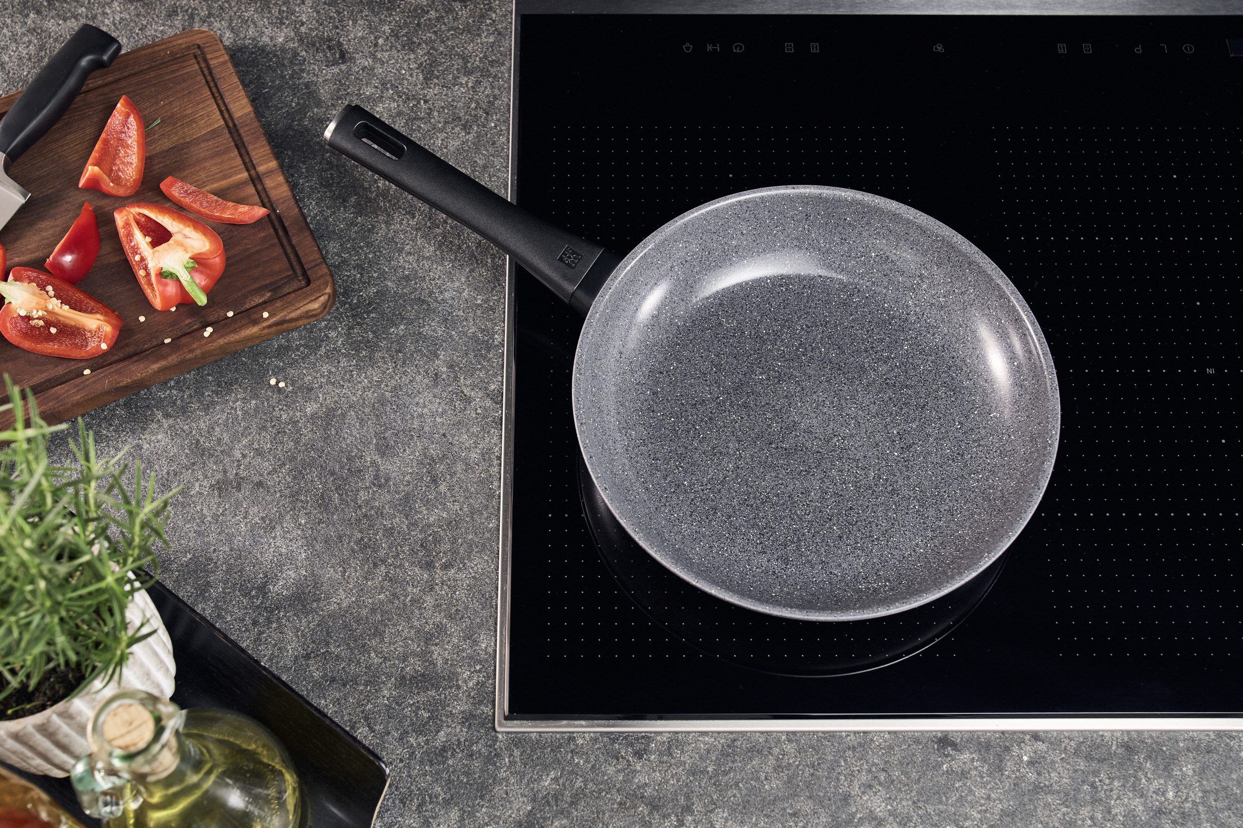 Terreno Plus Ceramic Stekpanna, 20 cm, Aluminum, Titanf&ouml;rst&auml;rkt kerami