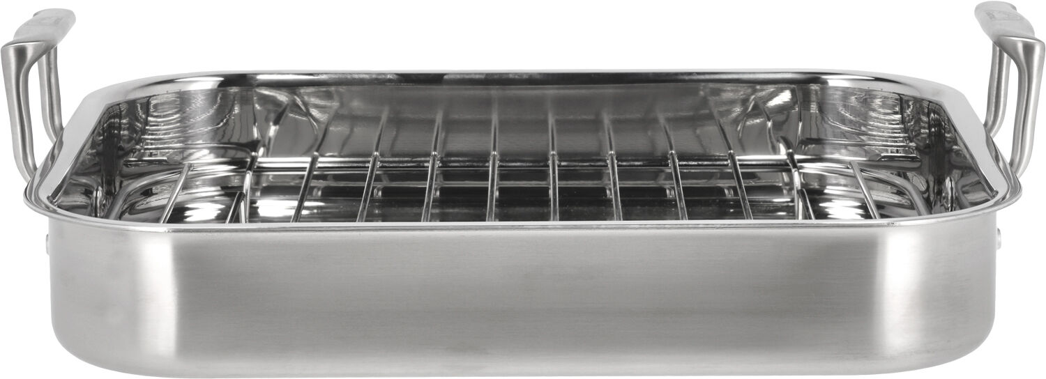 Ugnspanna m galler Somme 32 x 26,5 x 5,5 cm Rostfritt st&aring;l