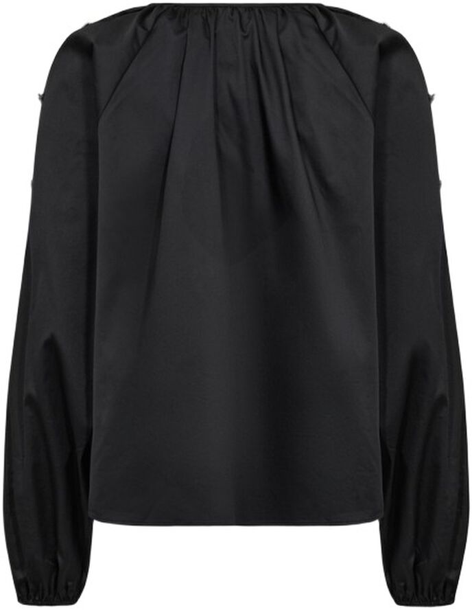 LR-ISLA SOLID 131 Bluse Sort