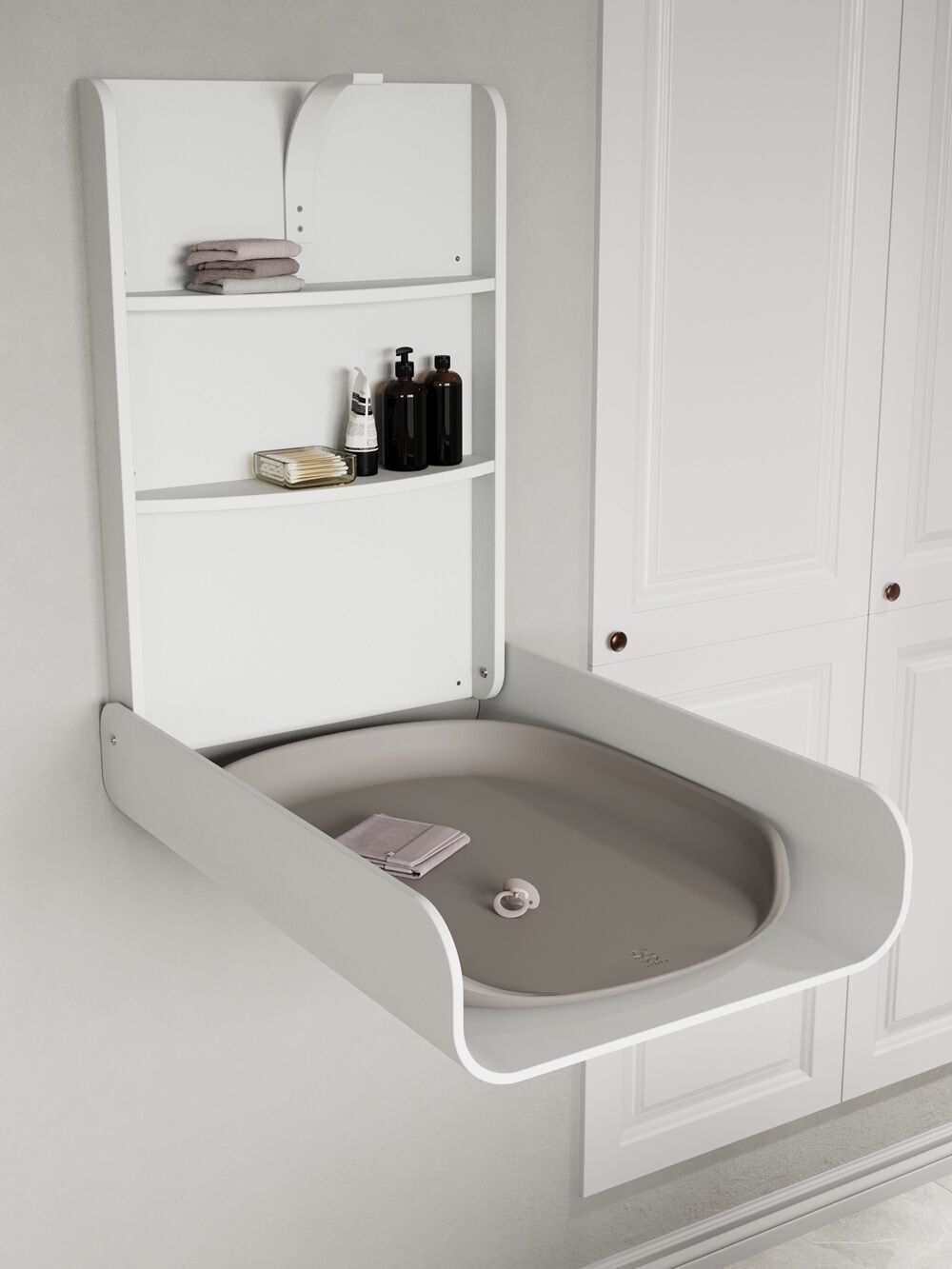 Sebra V&aelig;gh&aelig;ngt puslebord, Classic white