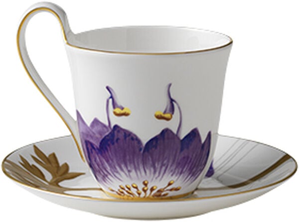 Flora kopp och fat 27 cl Fikus