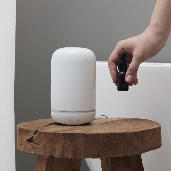 Oljebrännare, Vitalba, Ceramic, Vit