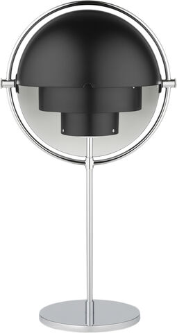 Multi-Lite Table Lamp (Base: Chrome, Shade: Black Semi Matt)