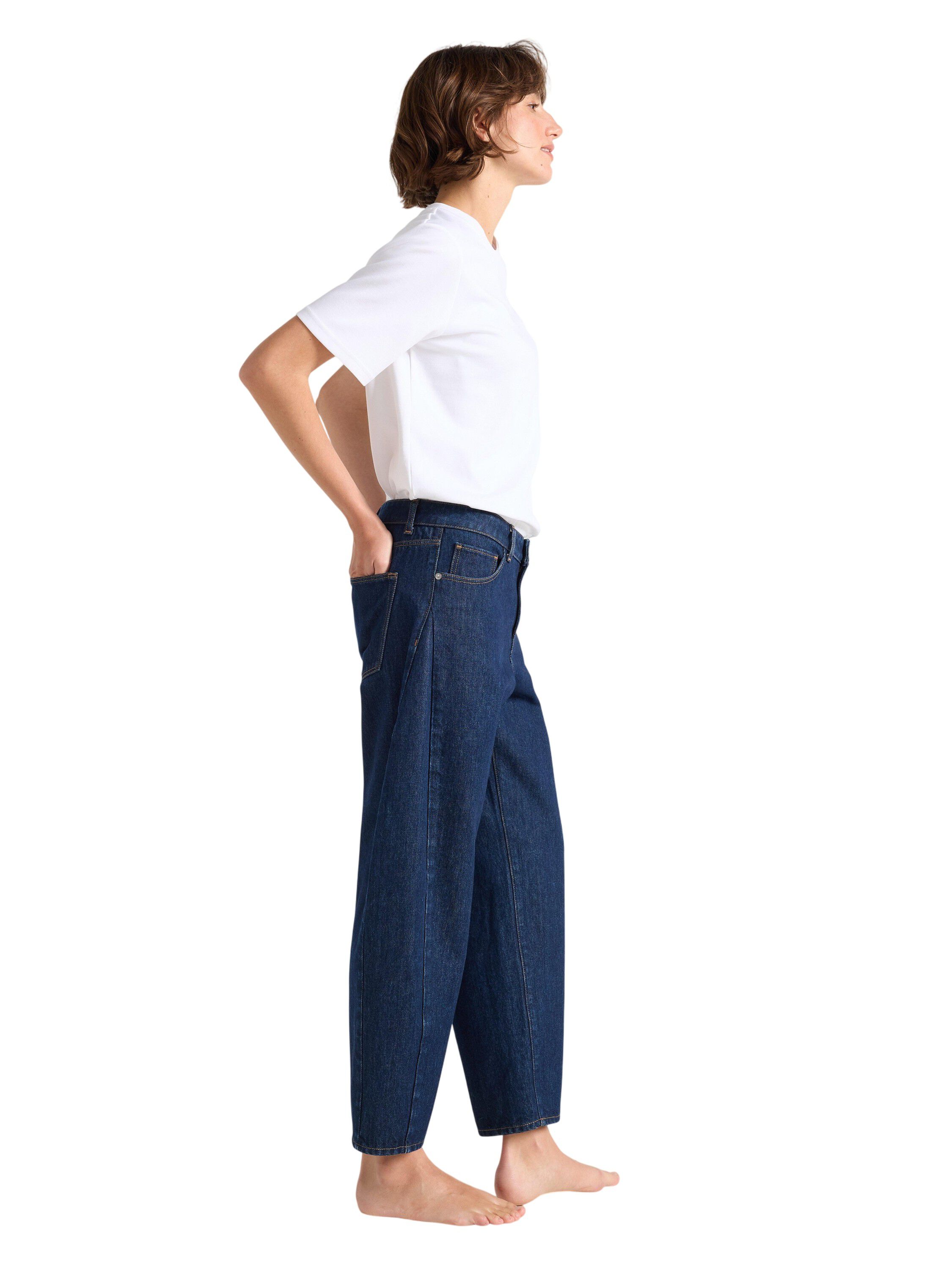 Trousers denim Barrel rinse