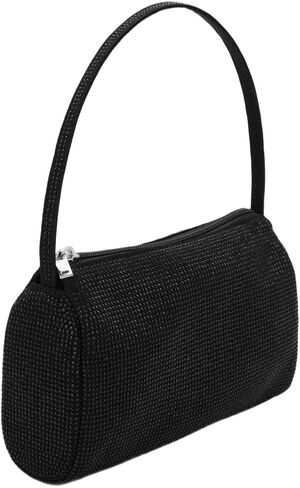 Handbag with rhinestones