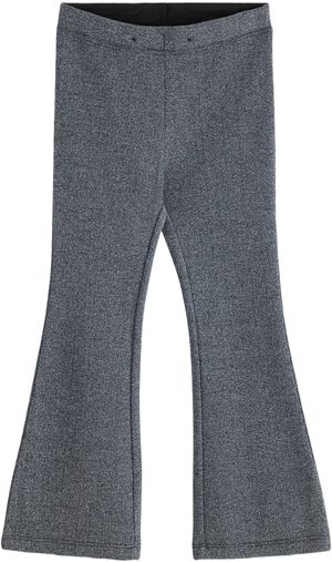 Trousers flare lurex rib