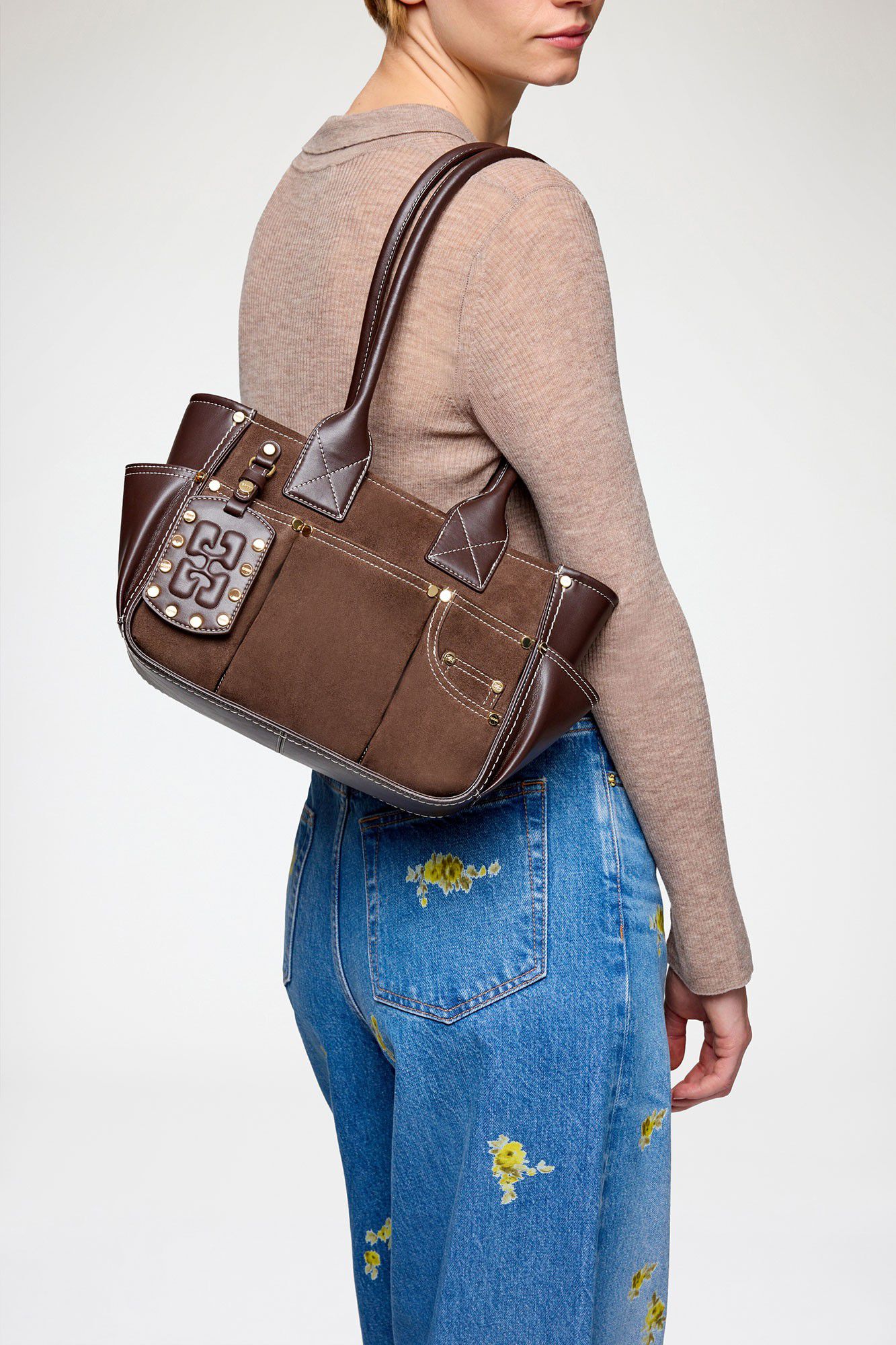 Posy Small Recycled Suede