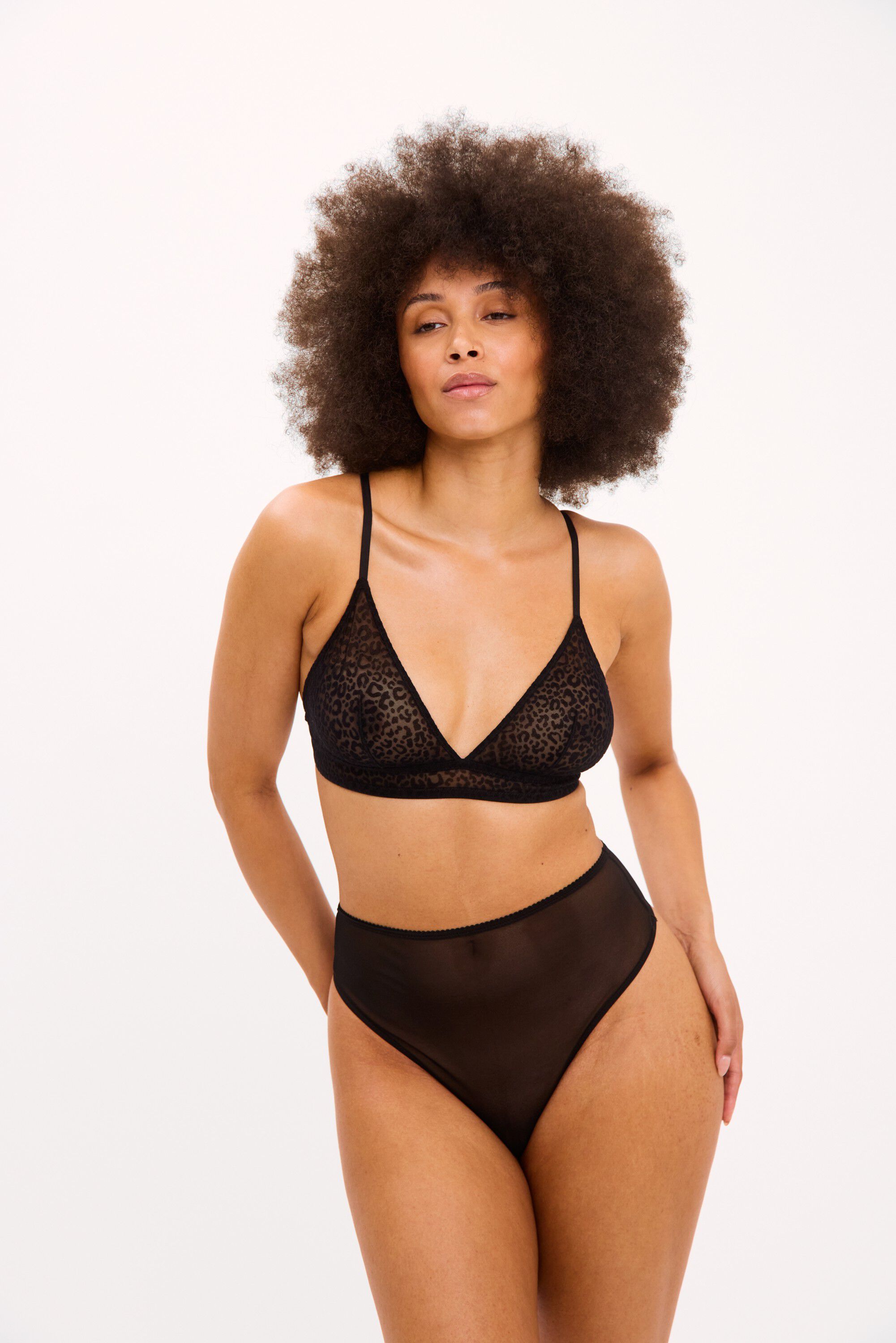 Mesh Triangle Bralette
