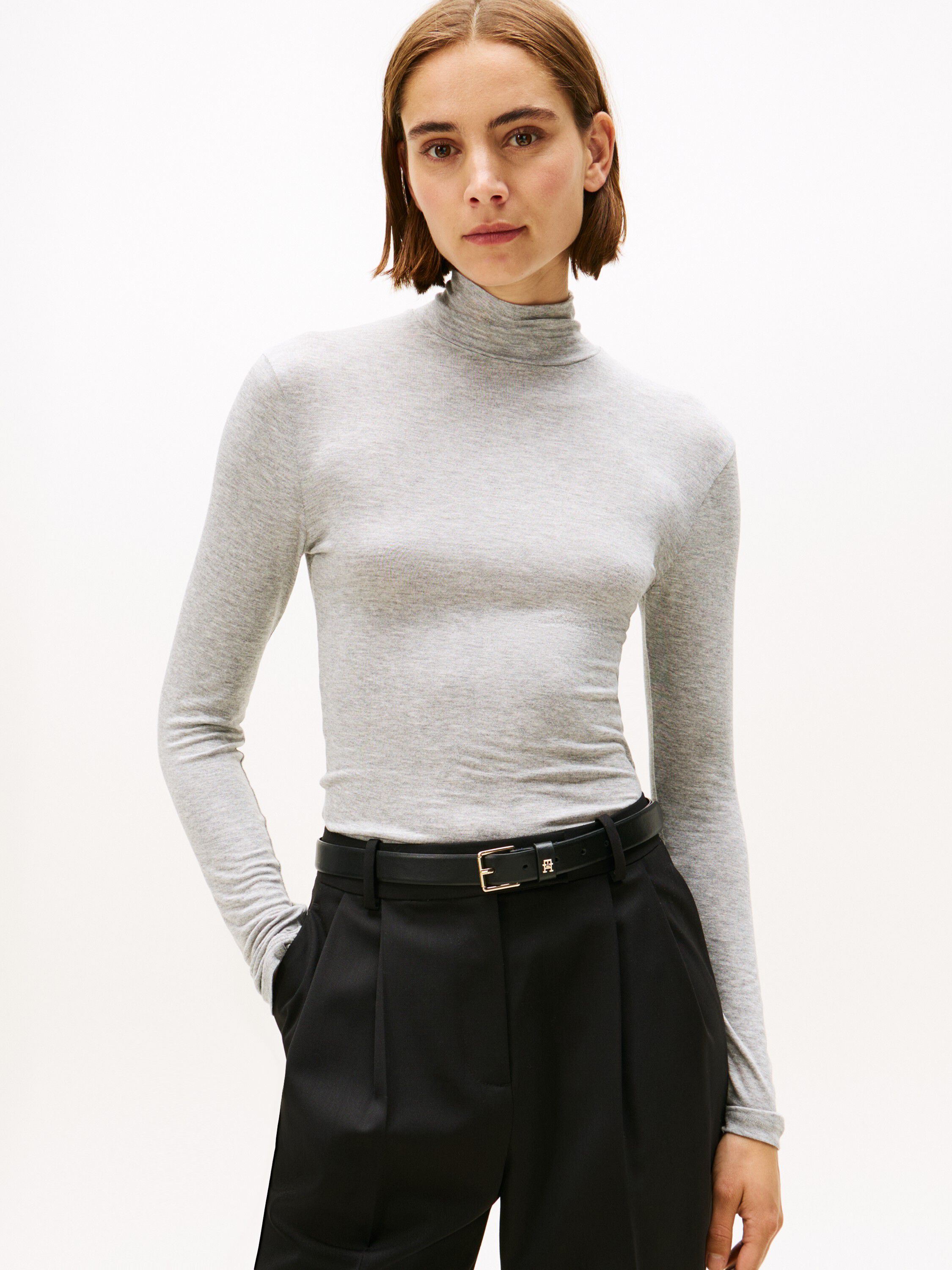 SLIM SOFT ROLL-NK LS TEE