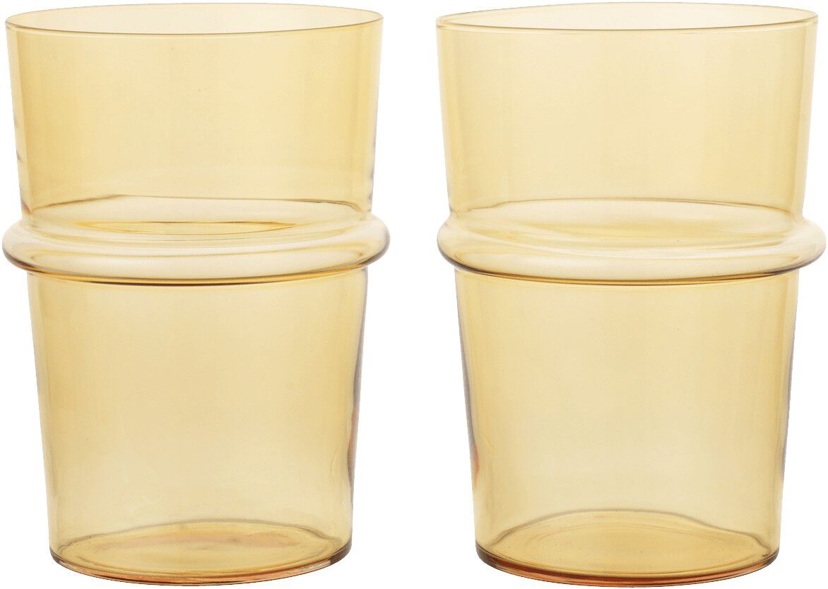 Boya Tall Glasses - Set of 2 - Yellow