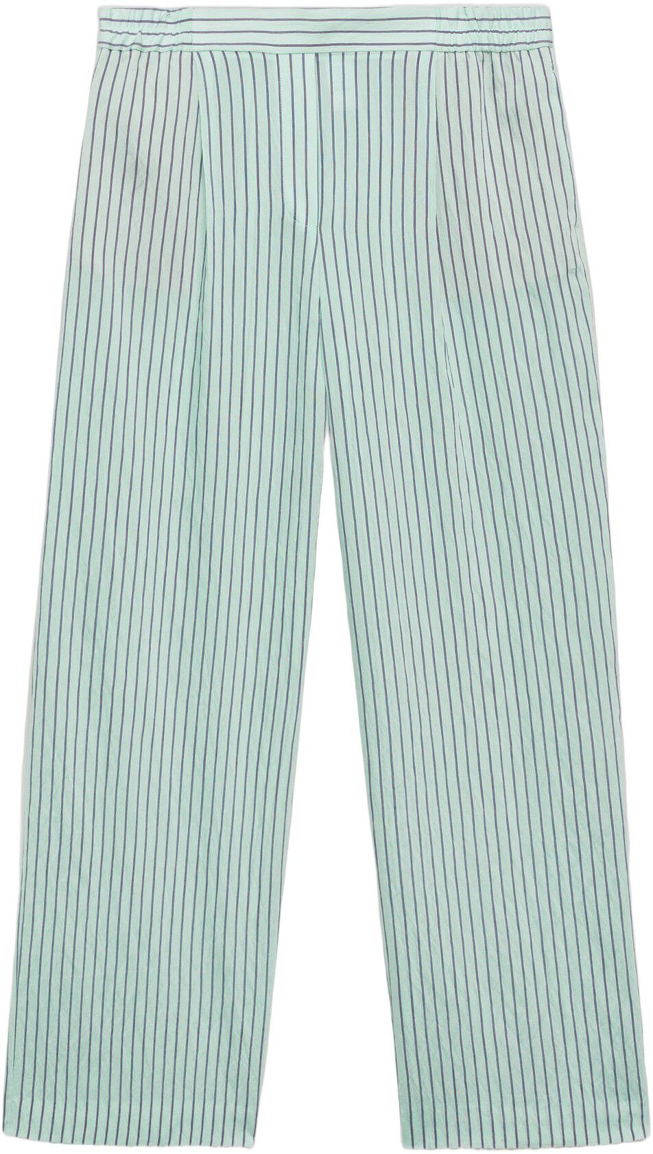 Low-rise striped pants