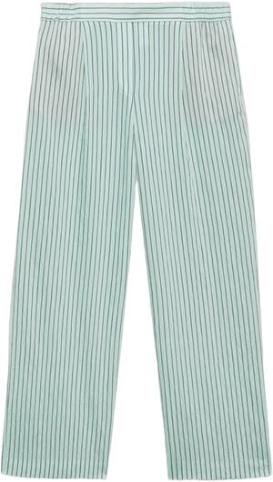 Low-rise striped pants